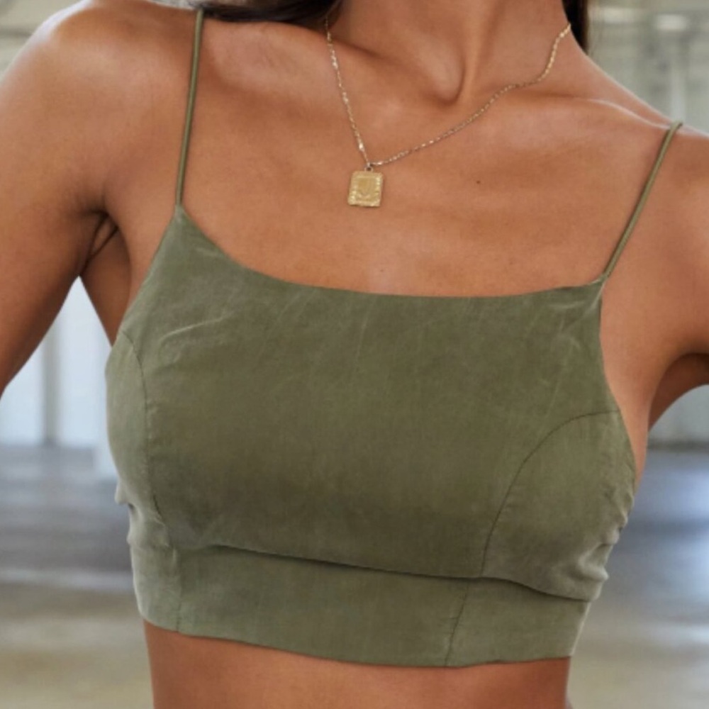 local european green tank top